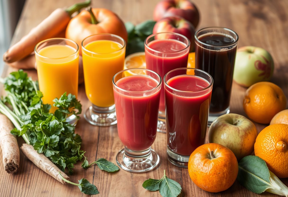 10 recettes de jus détox