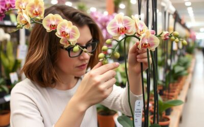 Acheter une orchidée solide en magasin