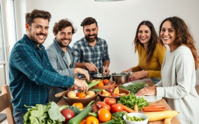 Un repas convivial entre amis