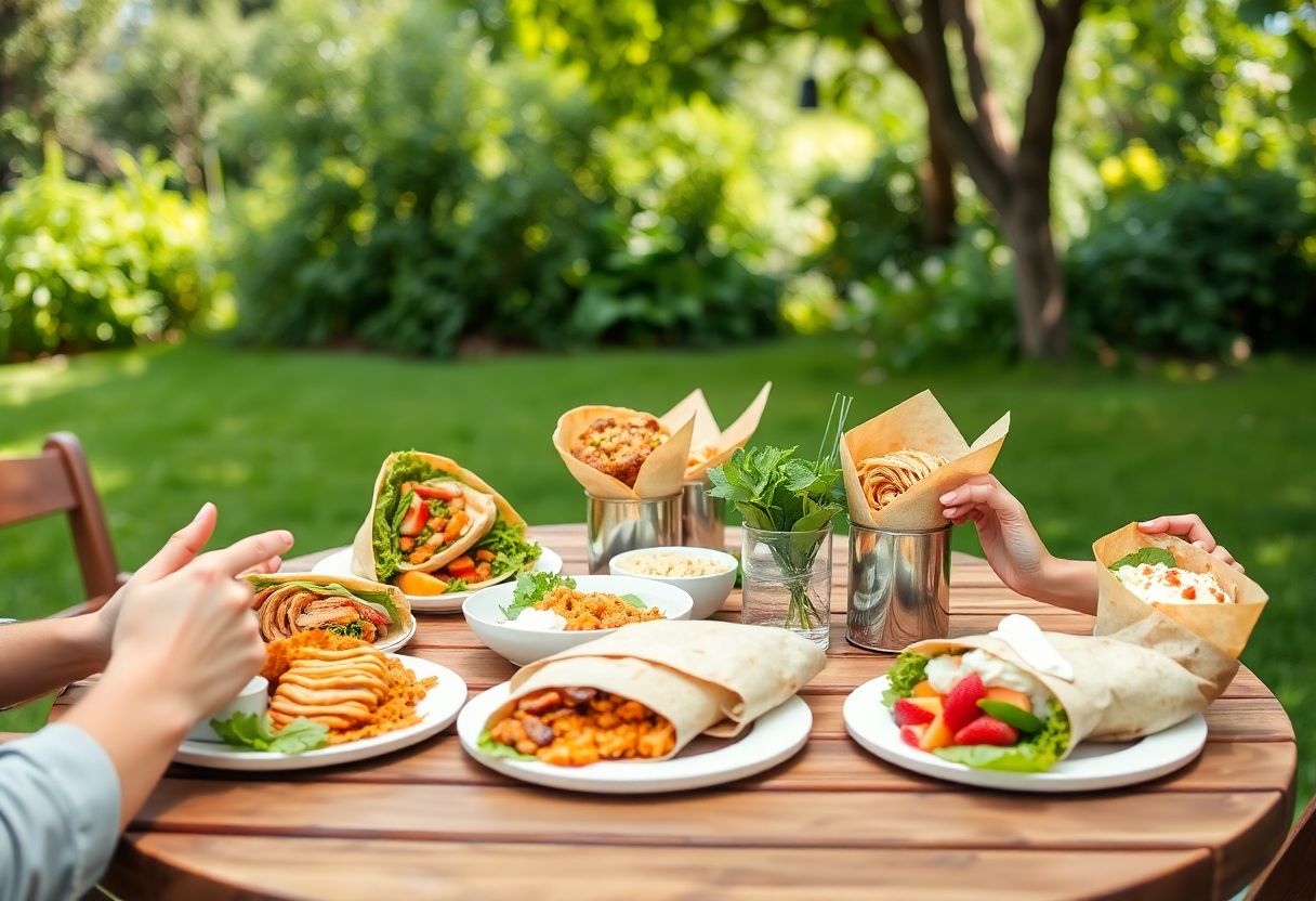 Découvrez 15 idées de wraps savoureux pour vos moments entre amis !